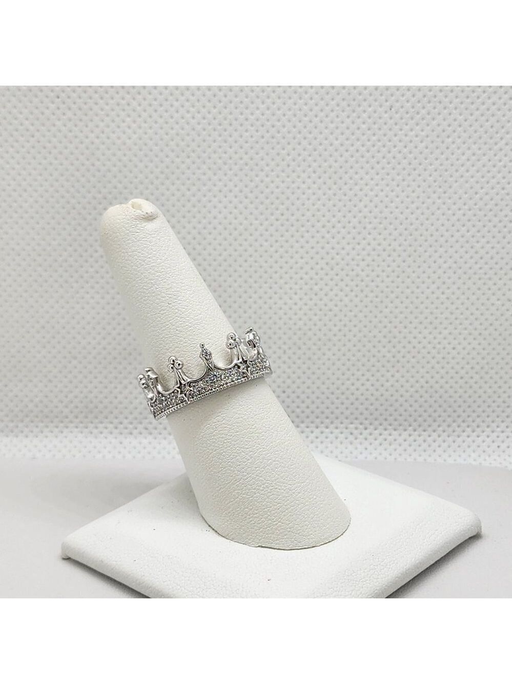Brand New Sterling Silver 925 Crown Cz Stone Ring